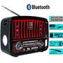 Imagem de Rádio Completo Retro Vintage Com Lanterna Bluetooth Usb/FM/AM/SD Qualidade de Som LE601