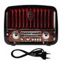 Imagem de Rádio Completo Retro Vintage Com Lanterna Bluetooth Usb/FM/AM/SD Qualidade de Som LE601VM