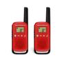 Imagem de Rádio Comunicador Talkabout Motorola T110BR Vermelho a pilhas até 25km 26 Canais