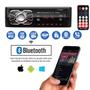 Imagem de radio de carro com blutuf bluetooth aparelho mp3 player Espelhamento Chamadas Usb Sd auto radio Fm