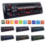 Imagem de Radio de carro mp3 bluetooth melhor q Painer Soni Aparelho de som Auto 7 Cores Fm muda de cor potente forte LEY-1852A