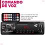 Imagem de Rádio Mp3 1 Din Player Som Automotivo de Carro 2 Usb Sd Auxiliar Bluetooth Universal