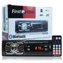 Imagem de Rádio Mp3 Player Automotivo Bluetooth First Option 6630b Fm Sd Usb Controle - MANFER COM. E IMPORTAC