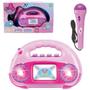 Imagem de Radio musical infantil com microfone + luz pop star na caixa