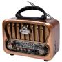 Imagem de Radio Portatil AM/FM/SW Megastar RX309BTG 600 Watts P.M.P.O  Bivolt - Dourado/Marrom