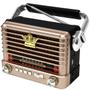 Imagem de Radio Portatil AM/FM/SW Megastar RX358BTG2 600 Watts P.M.P.O  Bivolt - Preto/Dourado