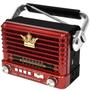 Imagem de Radio Portatil AM/FM/SW Megastar RX358BTR2 600 Watts  Bivolt - Preto/Vermelho