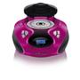 Imagem de Rádio portátil boombox 20W rms cd/ usb/ sd/ fm/ aux rosa e preta - SP179 - Multilaser