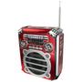 Imagem de Radio Portatil Ecopower EP-F91B - USB/SD/Aux - AM/FM - - com Lanterna - Vermelho