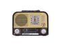 Imagem de Rádio Portátil Recarregável AM/FM/SW/MP3/Bluetooth Com Relógio e Alarme