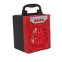 Imagem de Rádio Portátil Recarregável FM Com Bluetooth USB/ TF - Vermelho SPK-02 - GRASEP
