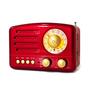 Imagem de Rádio Portátil Retrô AM/FM com Bluetooth e Bateria Recarregável