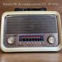 Imagem de Rádio Portátil Retrô Vintage Bluetooth Am Fm Recarregável Bivolt