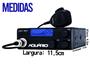 Imagem de Rádio Px 40 Canais Antena Inox Mini Maria Mole 1,40m Cabo 5,5m Mb Lado Carona Mercedes Benz Cara Preta