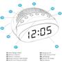 Imagem de Rádio Relógio Despertador Multilaser SP399 Digital FM Alarme com Função Soneca Timer Bateria Backup