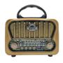 Imagem de Rádio Retro Bluetooth Portátil Vintage Antigo Fm Am Sw Usb