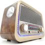 Imagem de Rádio Retrô Vintage A-3199 Altomex com Lanterna AM/FM, Bluetooth, Pendrive, Aux Bivolt