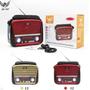 Imagem de Radio Retro Vintage Am Fm Usb Sd Bluetooth Recarregavel