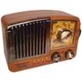 Imagem de Rádio Retro Vintage Antigo Am Fm Sd Usb Mp3 Bivolt Bluetooth