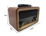 Imagem de Rádio Retro Vintage Bluetooth Am/fm Estilo E Som Clássico
