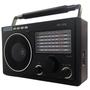 Imagem de Rádio Retro Vintage Caixa De Som Am Fm Sw Usb Mp3 Bluetooth Pendrive 16Gb Metal Rápido Musicas Mp3 Com Chaveiro