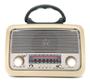 Imagem de Rádio Retro Vintage Estilo Antigo Preto Usb Bluetooth Fm Am Bivolt 3199 -