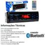 Imagem de Rádio Som Automotivo Bluetooth Usb Sd Fm Mp3 Roadstar RS-2604BR Plus