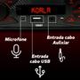 Imagem de Rádio Som Automotivo MP3 Bluetooth USB Display Led Vermelho S100 Svart