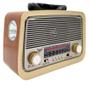 Imagem de Rádio Vintage Am Fm Sw Usb Pen Drive Aux P2 Bluetooth