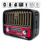 Imagem de Radio Vintage Bluetooh Am / Fm Recarregavel Sd/Aux/Usb