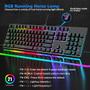 Imagem de RAIKU L3000 Authentic Mechanical Keyboard With Blue Switch, RGB Backlit, Detachable Cable, 104 Keys