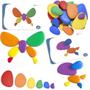 Imagem de Rainbow Pebbles - LAD-208 - Classificação e Empilhamento de Pedras com Cartões de Atividade - Em Brinquedo de Aprendizagem Em Casa para Matemática Precoce