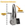Imagem de Ralador De Queijo Com Manivela Manual Em Aço Inox Resistente Para Queijos Nozes Legumes Chocolate uni UD210110