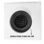 Imagem de Ralo 20x20 Alumínio Concavo Coletor Branco Saída Baixa para tubo de 100mm com Sistema Sifonado