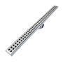 Imagem de Ralo 70cm Inox modelo Quadrangular com Tela e col Cinza