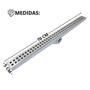 Imagem de Ralo 70cm Inox modelo Quadrangular com Tela e col Cinza
