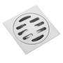 Imagem de Ralo Aço Inox 10x10 Banheiro Lavabo Kit 5 unidades Anti Inseto Anti Odor Resistente Higienico Grande Escoamento