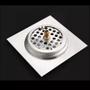 Imagem de Ralo Click 15x15 Inteligente Para Banheiro De Aço Inox quadrado abre e fecha anti odor