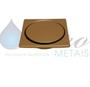 Imagem de Ralo Click Inteligente Dourado Gold 10x10 baneiro lavanderia interno e externo