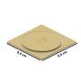 Imagem de Ralo Click Quadrado Dourado 10x10cm Inox Dourado