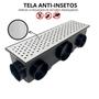 Imagem de Ralo Externo 15x50 Inox 304 Bolinha com Tela e 11 SaídasColetor 11 Saídas