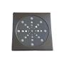 Imagem de Ralo Grelha Inox Quadrada 150 mm Sem Fecho C/Aro Inox  0,6 mm