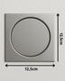 Imagem de Ralo Inox 12,5 x 12,5 Select Grelha Com Caixilho - Mozaik