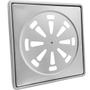 Imagem de Ralo Inox 15x15 E Caixilho Porta Grelha Inox 304 Kit Banheiro Suporte Ralo Quadrado 15cm Tampa Caixa Sifonada Box Lavabo Ralo para Quintal Lavanderia