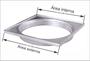 Imagem de RALO INOX 304 2mm  E BASE ALUMINIO SOLAR COM FECHO  10X10 POLIDO