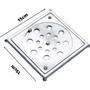 Imagem de Ralo Inox Quadrado Com Castilho 15 X 15 Cm  - Jr Metais