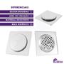 Imagem de Ralo Inteligente Click 10x10 Cm Inox Banheiro Lavabo Veda Cheiro cod 246