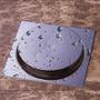 Imagem de Ralo Inteligente Click Pop Up Clic Para Piso de Banheiro Lavanderias Sacadas 10x10cm Metal Quadrado