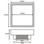 Imagem de Ralo Invisível Oculto De Embutir Anti Inseto 15X15Cm 04 Un