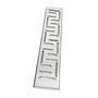 Imagem de Ralo Linear 10x50 Inox 304 Quintal Borda Piscina modelo Oriente com Tela Anti Insetos
